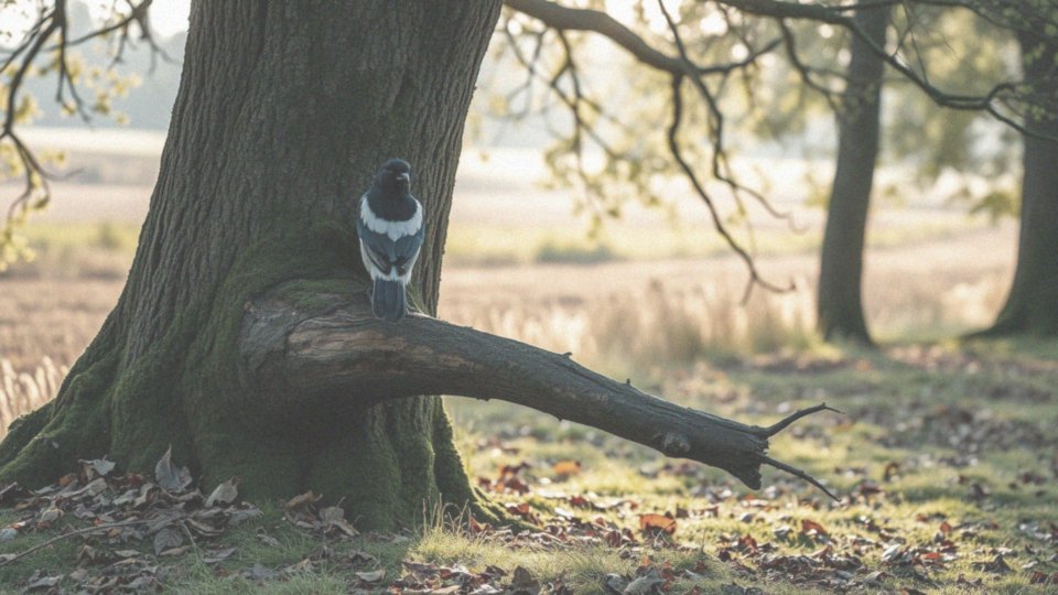 Jakie cechy sroka symbolizują inteligencję i równowagę?
