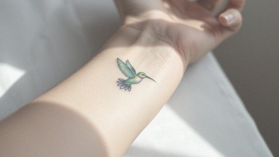 Tatuaż koliber na nadgarstku – symbolika i inspiracje